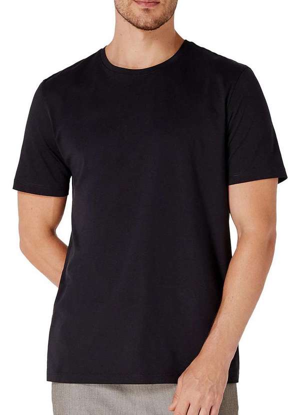 Hering - Camiseta Masculina Hering Kg99 Algodão Pima N10-Preta