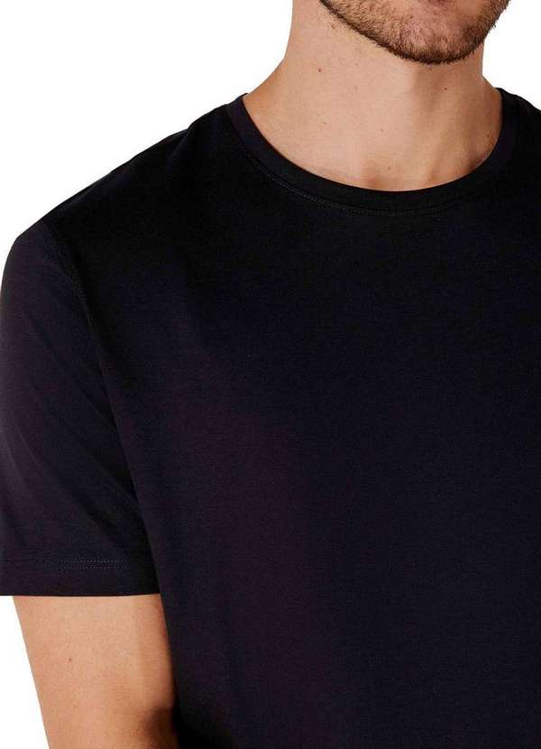 Hering - Camiseta Masculina Hering Kg99 Algodão Pima N10-Preta 3