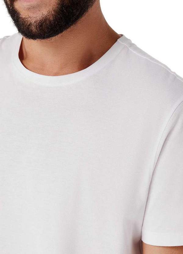 Hering - Camiseta Masculina Hering Kg99 Algodão Pima Noa-Branca 3