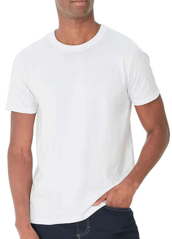 Malwee - Camiseta Masculina Malwee 1000121547 Pima 00001-Branca