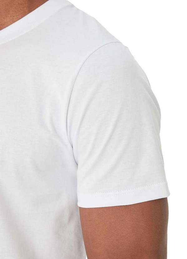 Malwee - Camiseta Masculina Malwee 1000121547 Pima 00001-Branca 3