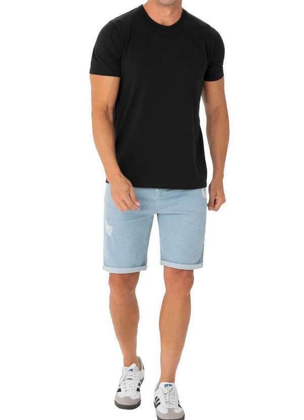 Malwee - Camiseta Masculina Malwee 1000121547 Pima 00004-Preta 3