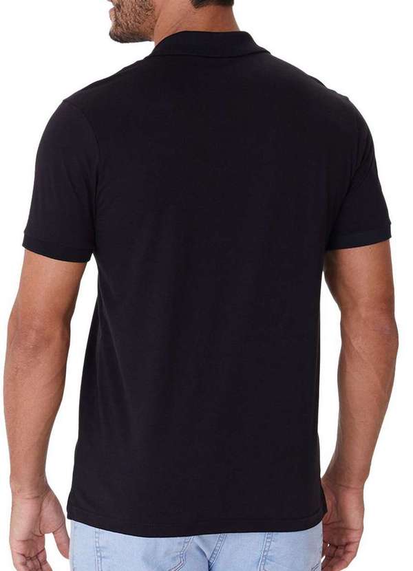 Malwee - Camiseta Masculina Polo Malwee 1000137330 Pima 00004-Preta 2