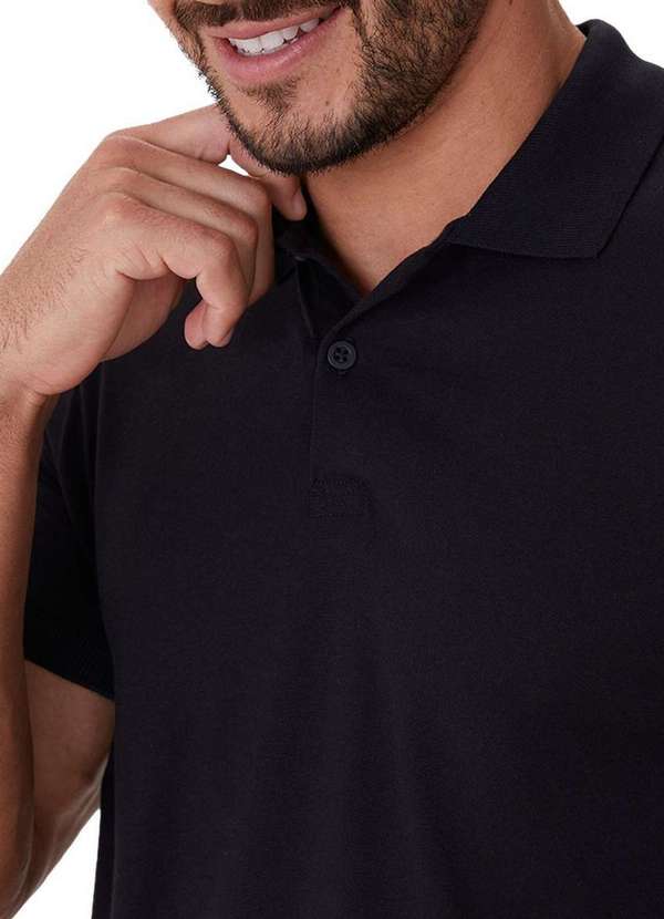 Malwee - Camiseta Masculina Polo Malwee 1000137330 Pima 00004-Preta 3