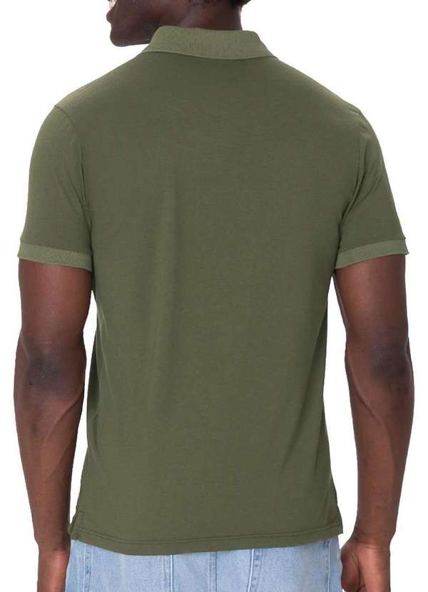 Malwee - Camiseta Masculina Polo Malwee 1000137330 Pima 00033-Verde-Escuro 2