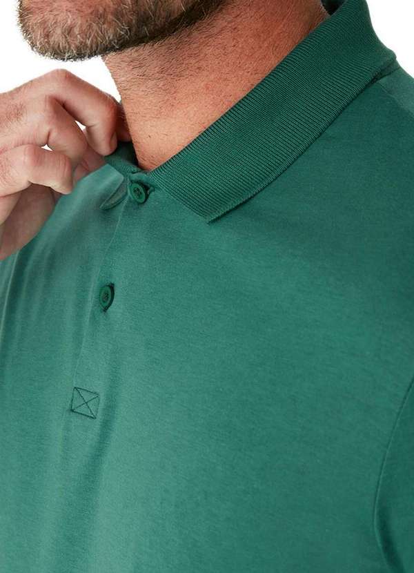 Malwee - Camiseta Masculina Polo Malwee 1000137330 Pima 70422-Verde 3