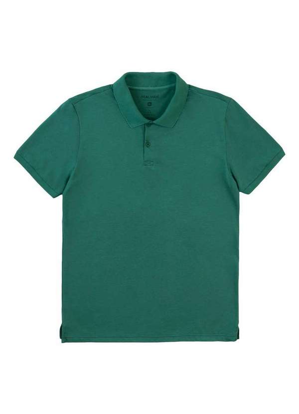 Malwee - Camiseta Masculina Polo Malwee 1000137330 Pima 70422-Verde 5