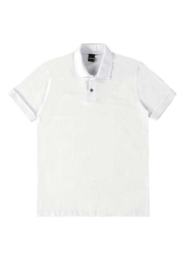 Enfim - Camiseta Masculina Polo Slim Enfim 1000121397 00001-Branco 2