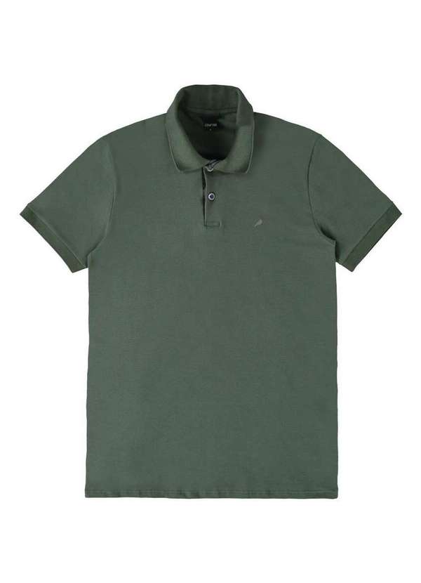 Enfim - Camiseta Masculina Polo Slim Enfim 1000121397 00005-Verde 2