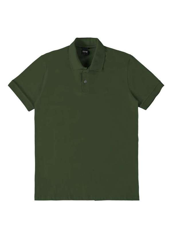 Enfim - Camiseta Masculina Polo Slim Enfim 1000121397 00609-Verde 2