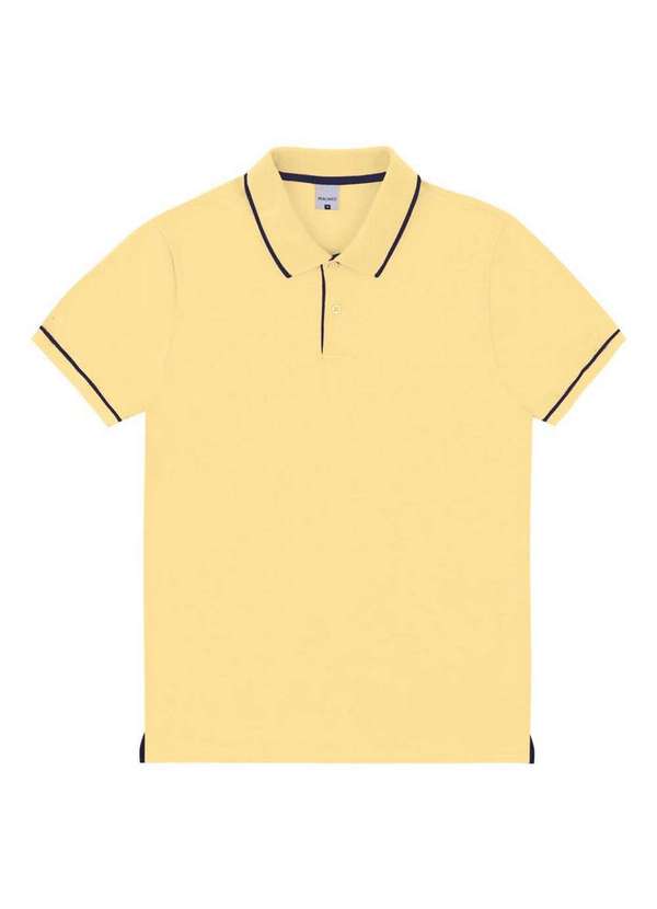 Malwee - Camiseta Masculina Polo Slim Malwee 1000132990 00396-Amarelo 4