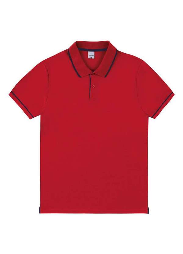 Malwee - Camiseta Masculina Polo Slim Malwee 1000132990 02226-Vermelho 4