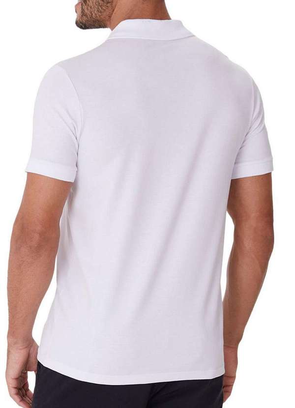 Malwee - Camiseta Masculina Polo Slim Malwee 1000137326 00001-Branca 2