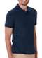 Malwee - Camiseta Masculina Polo Slim Malwee 1000137326 02376-Laranja - variação: 02023-Azul-Marinho