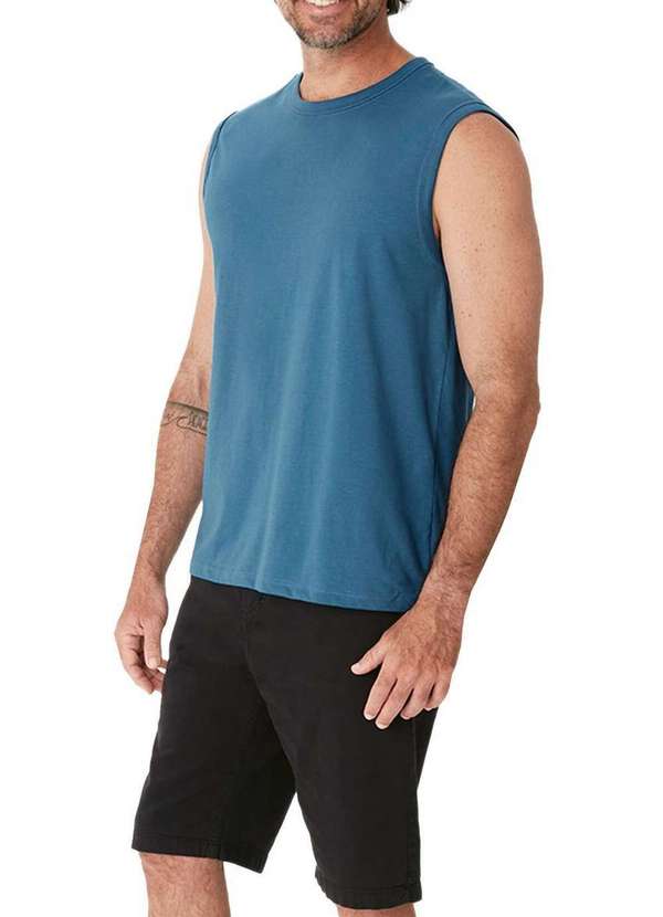 Malwee - Camiseta Masculina Regata Malwee 1000137337 00845-Azul 4