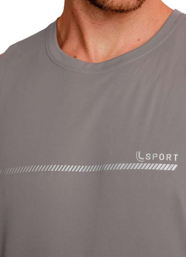 Lupo - Camiseta Masculina Regata Uv Lupo 77173-001/002 8872-Grafite 3