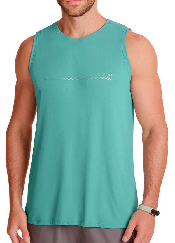 Lupo - Camiseta Masculina Regata Uv Lupo 77173-001/002 4622-Verde