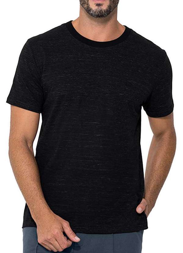 Enfim - Camiseta Masculina Regular Enfim 1000120958 00004-Preto