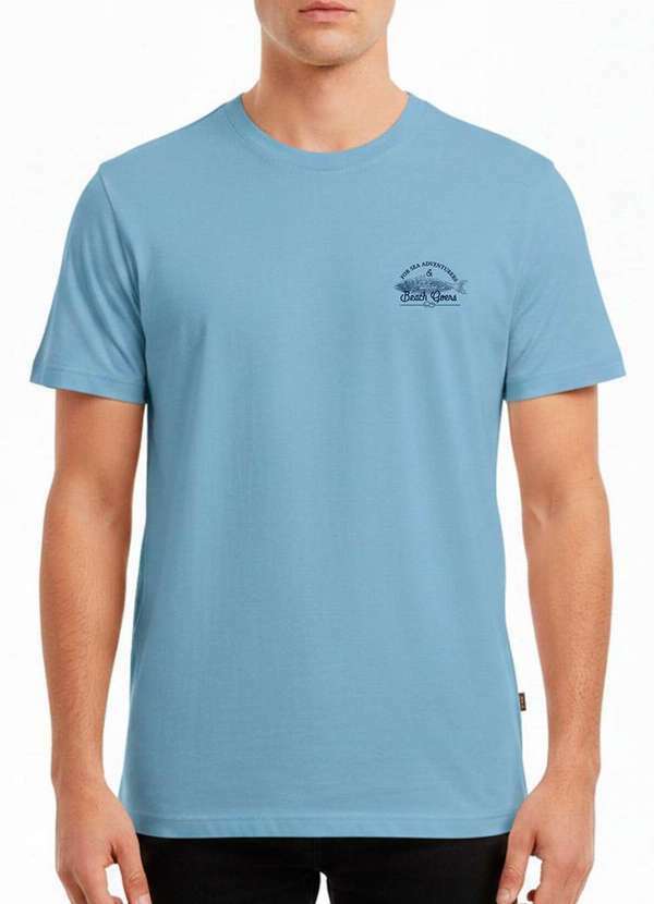 Enfim - Camiseta Masculina Slim Enfim 1000120949 70035-Azul