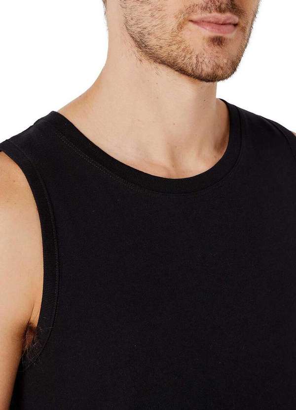 Hering - Camiseta Regata Masculina Hering 0111 N10-Preto 3