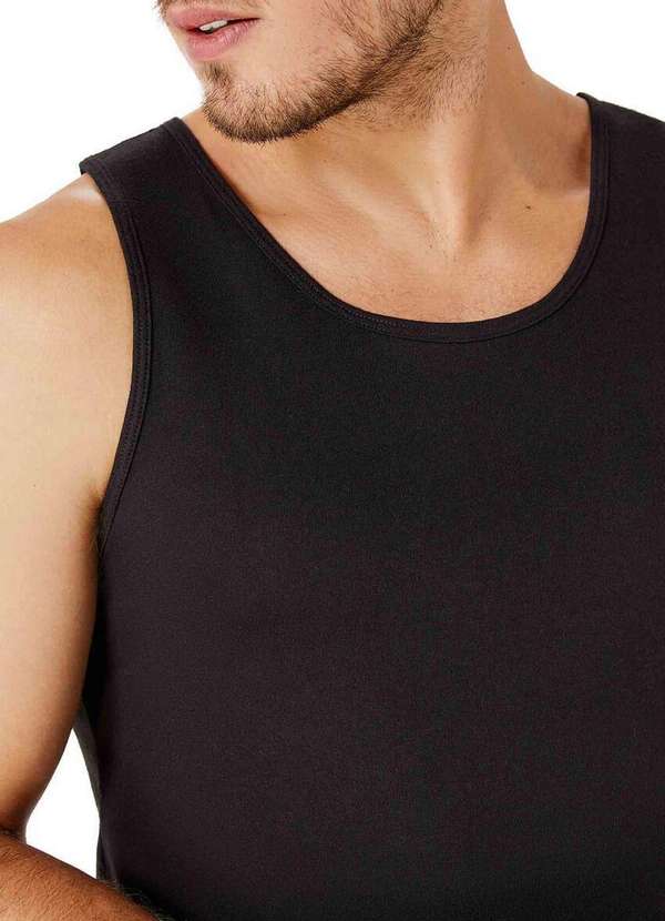 Hering - Camiseta Regata Masculina Hering 0199 N10-Preto 3
