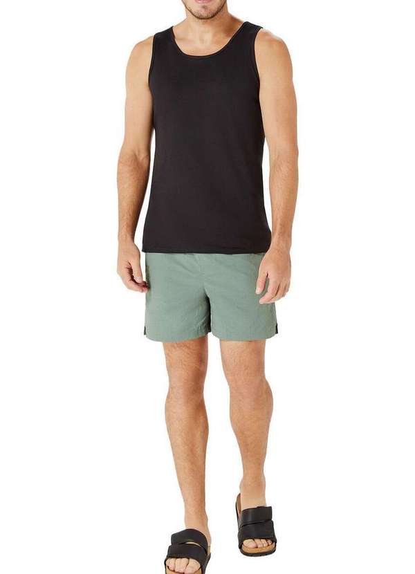 Hering - Camiseta Regata Masculina Hering 0199 N10-Preto 4