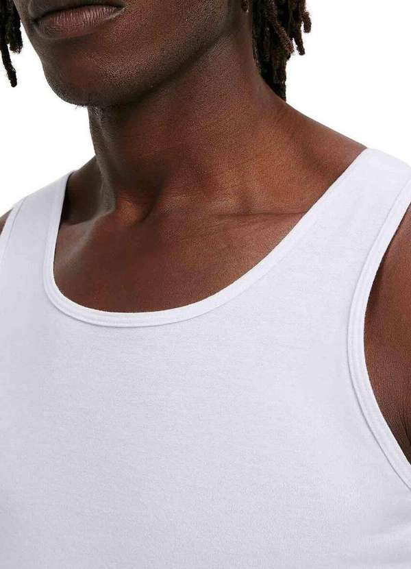 Hering - Camiseta Regata Masculina Hering 0199 Noa-Branco 3