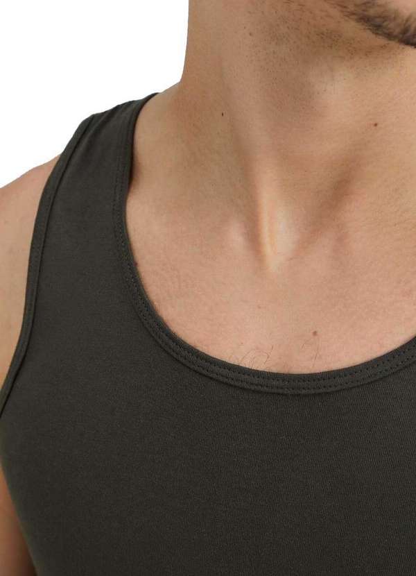 Hering - Camiseta Regata Masculina Hering 0199 Nat-Verde 3