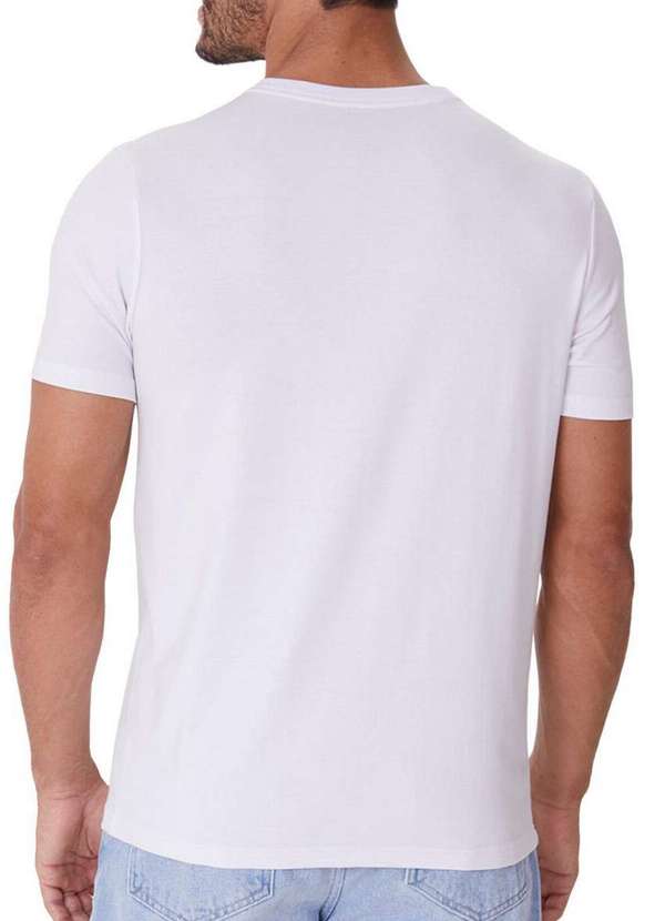 Malwee - Camiseta Slim Masculina Malwee 1000137333 00001-Branca 2
