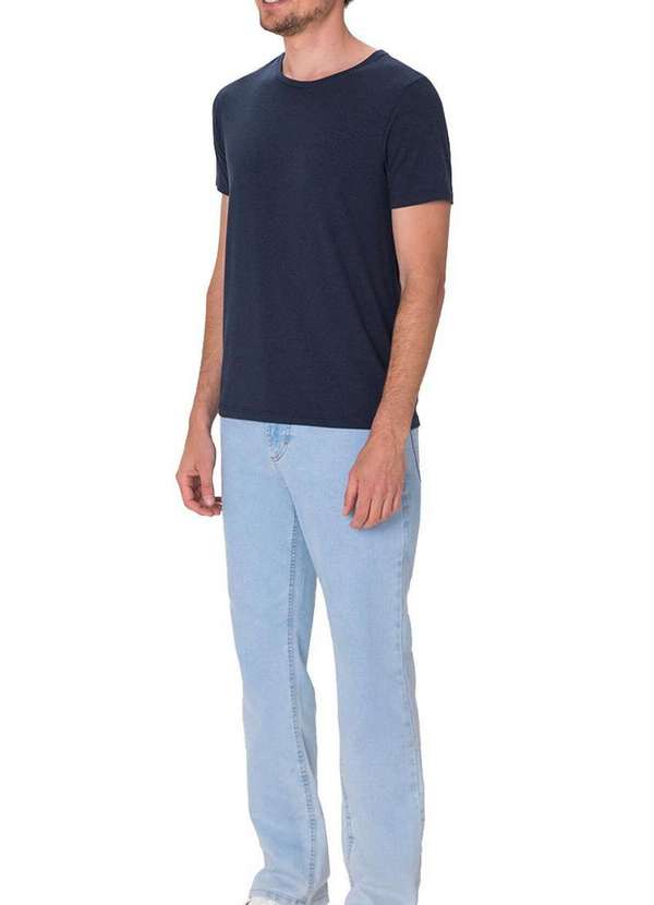 Malwee - Camiseta Slim Masculina Malwee 1000137333 02023-Azul-Marinho 3