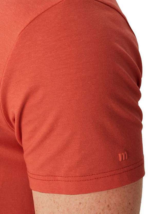 Malwee - Camiseta Slim Masculina Malwee 1000137333 02376-Laranja 3