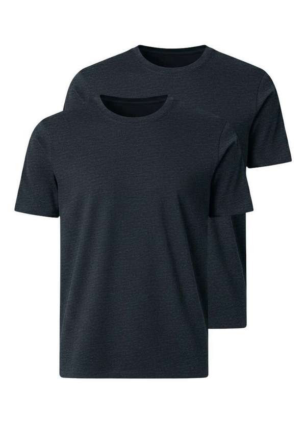 Hering - Kit com 2 Camisetas Masculina Hering 0227 Chumbo