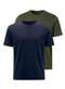 Hering - Kit com 2 Camisetas Masculina Hering 0227 Verde - variação: Marinho-Verde