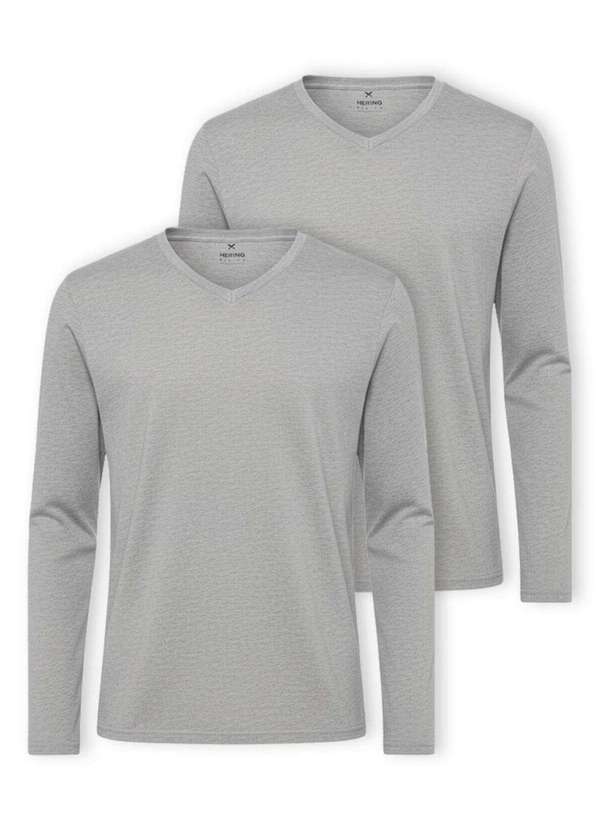 Hering - Kit com 2 Camisetas Masculina Hering 022d Mescla