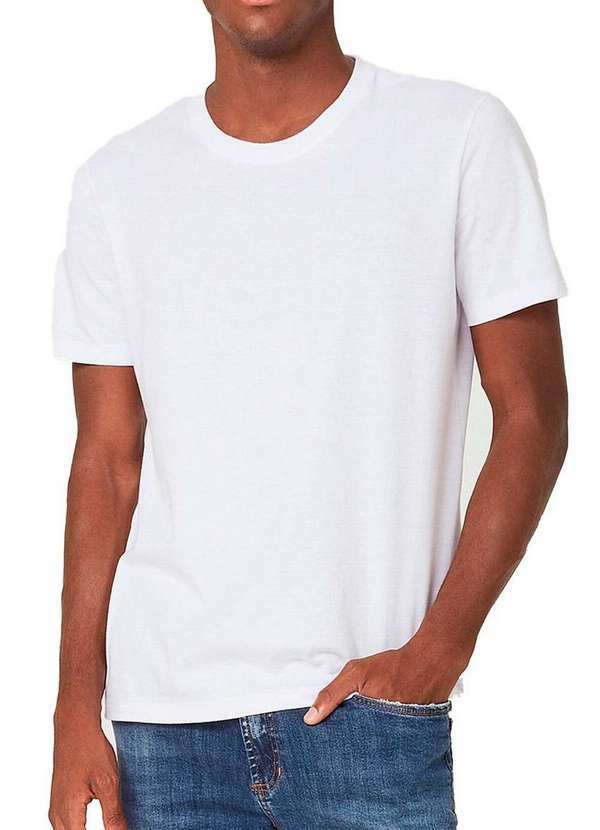Hering - Kit com 2 Camisetas Masculina Hering 0201 Branco-Preto 2