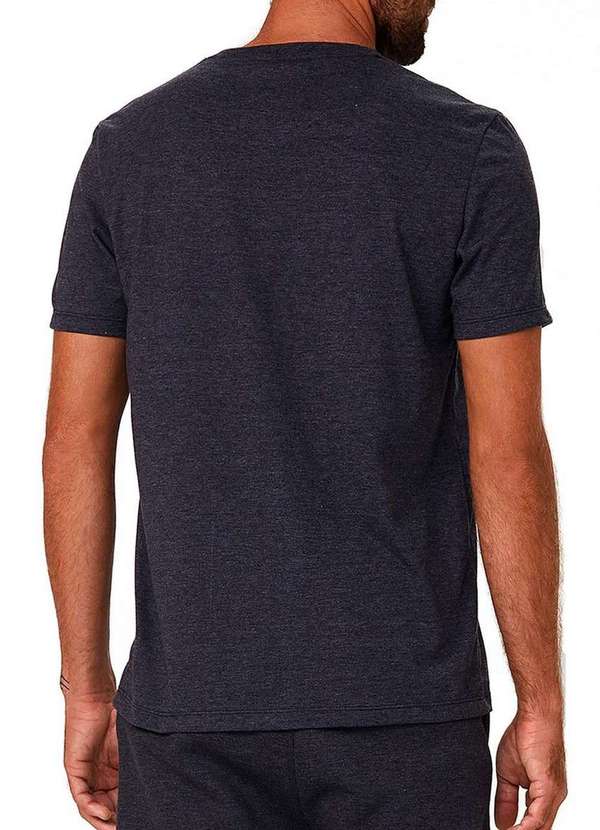 Hering - Kit com 2 Camisetas Masculina Hering 0201 Mescla-Escuro-Marinho 3