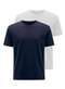 Hering - Kit com 2 Camisetas Masculina Hering 0227 Branco - variação: Marinho-Branco