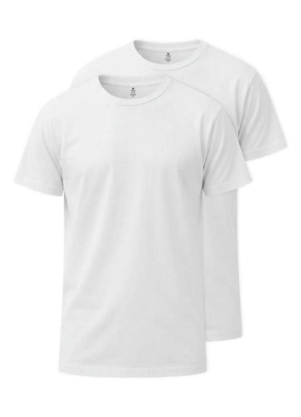 Hering - Kit com 2 Camisetas Masculina Hering 0299 Branco