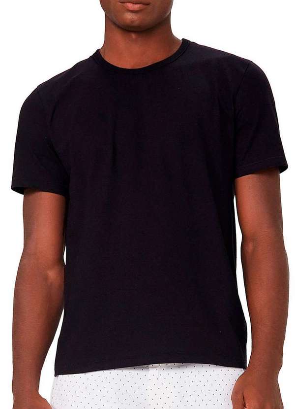 Hering - Kit com 2 Camisetas Masculina Hering 0299 Preto-Branco 2