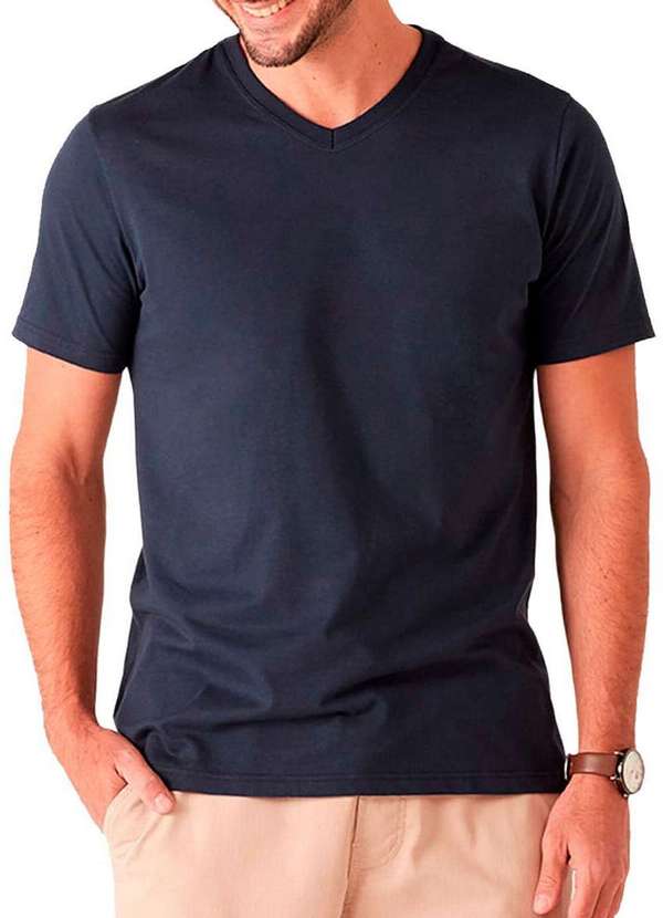 Malwee - Kit com 2 Camisetas Masculina Malwee 1000004422 Preto-Azul-Marinho 4