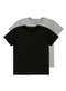 Malwee - Kit com 2 Camisetas Masculina Malwee 1000004423 Preto - variação: Preto-Cinza-Mescla