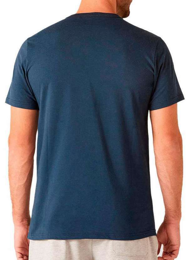 Malwee - Kit com 2 Camisetas Masculina Malwee 1000015037 Azul-Marinho-Cinza-Mescla 3