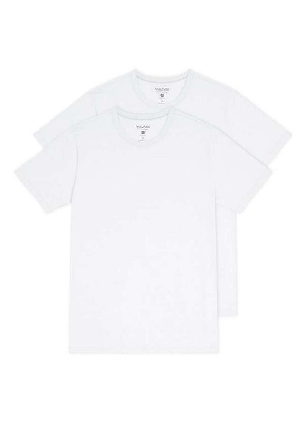 Malwee - Kit com 2 Camisetas Masculina Malwee 1000015037 Branco