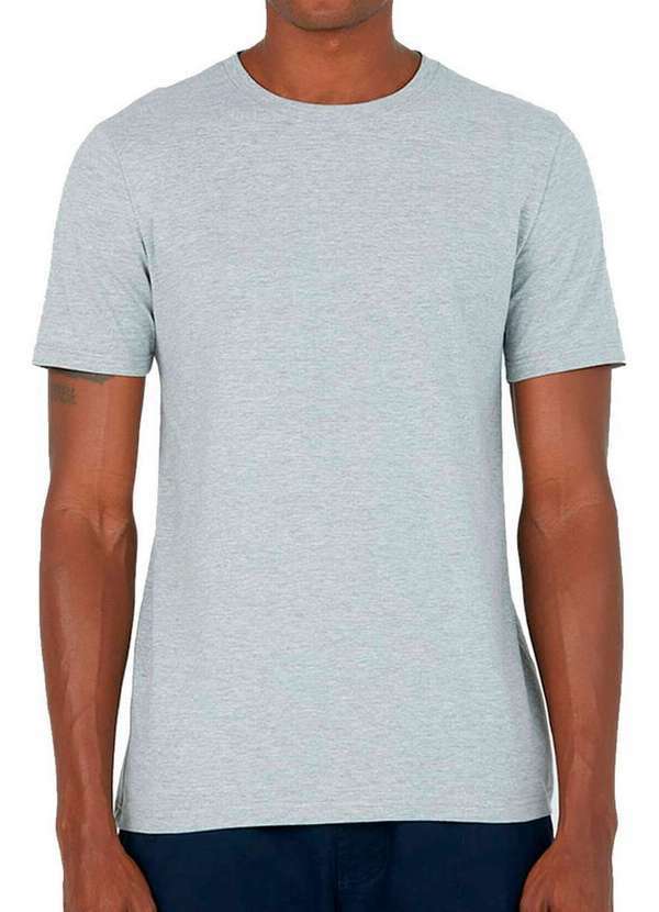Malwee - Kit com 2 Camisetas Masculina Malwee 1000015037 Cinza-Mescla