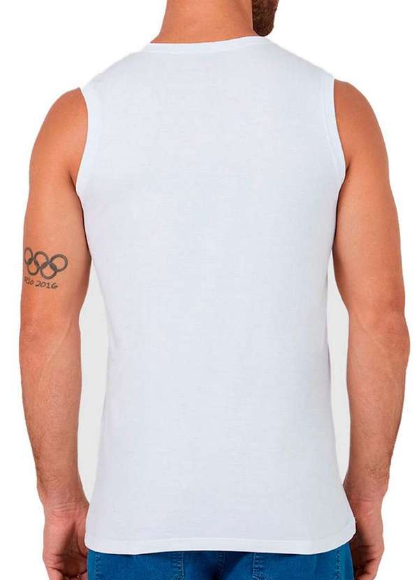 Malwee - Kit com 2 Camisetas Masculina Regata Malwee 1000004421 Branco-Cinza-Mescla 3