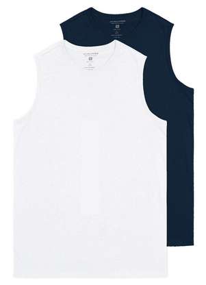 Kit com 2 Camisetas Masculina Regata Malwee 1000004421 - MALWEE