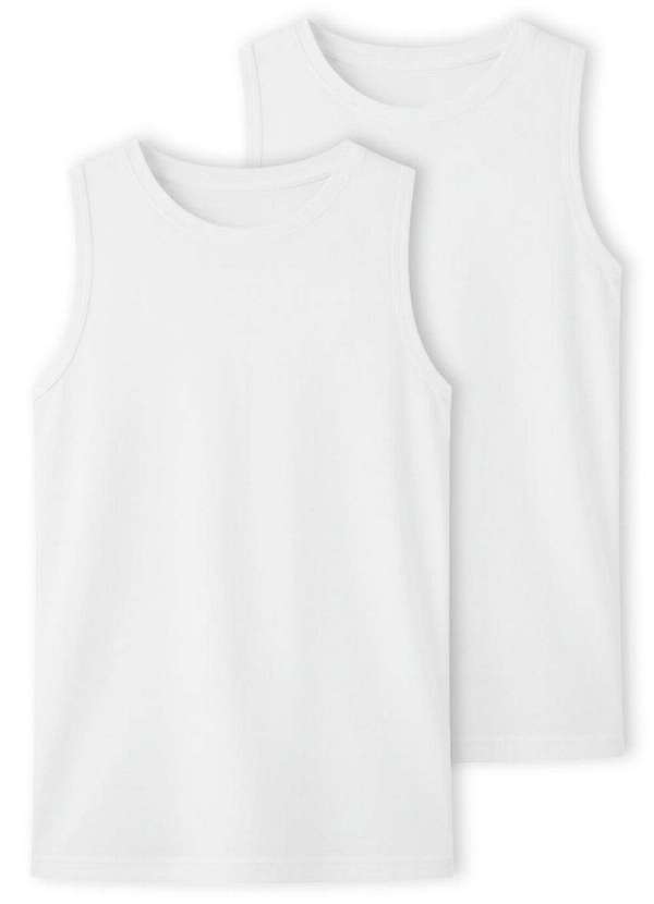 Hering - Kit com 2 Camisetas Regata Masculina Hering 0111 Branco