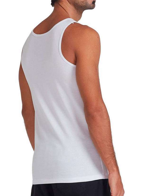 Hering - Kit com 2 Camisetas Regata Masculina Hering 0199 Branco-Preto 3