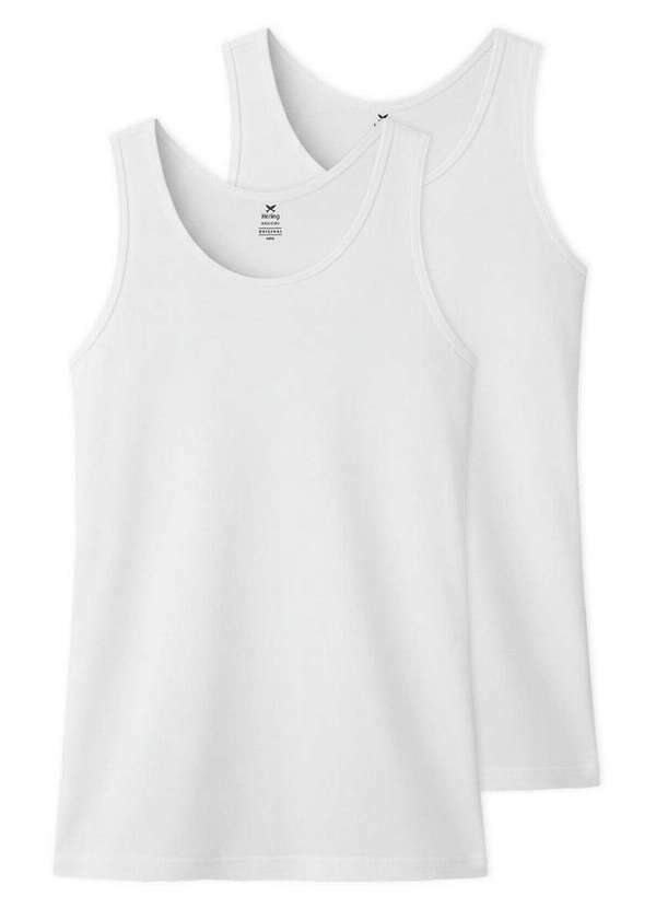 Hering - Kit com 2 Camisetas Regata Masculina Hering 0199 Branco