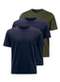 Hering - Kit com 3 Camisetas Masculina Hering 0227 Marinho - variação: Marinho-Verde